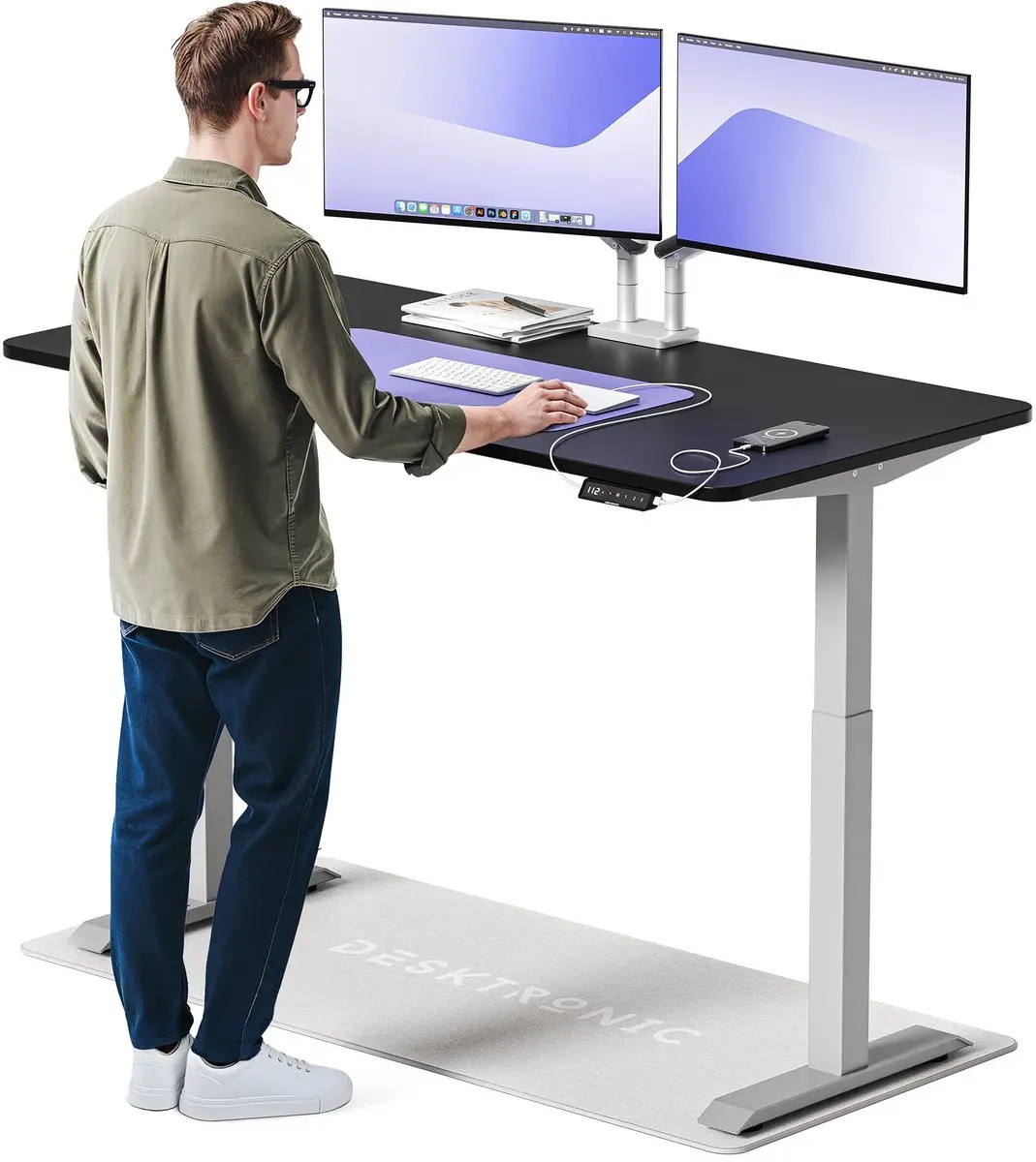 Desktronic HomeOne Zit-sta Bureau 160x80cm