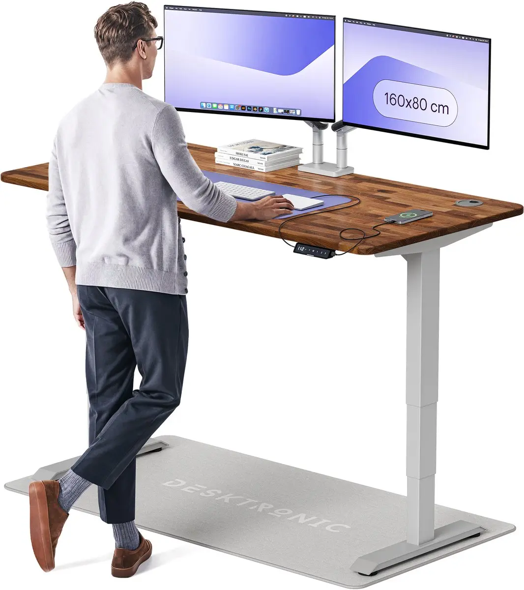 Desktronic HomePro Zit-sta Bureau 160x80cm
