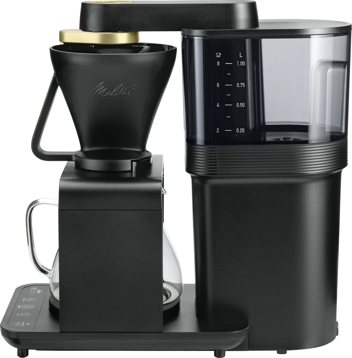 Melitta Epour 1024-12 Koffiezetapparaat - 1L - 1465W - Zwart/Goud