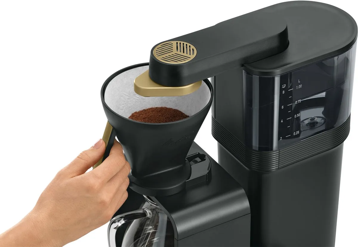 Melitta Epour 1024-12 Koffiezetapparaat - 1L - 1465W - Zwart/Goud - afbeelding 6 van 6