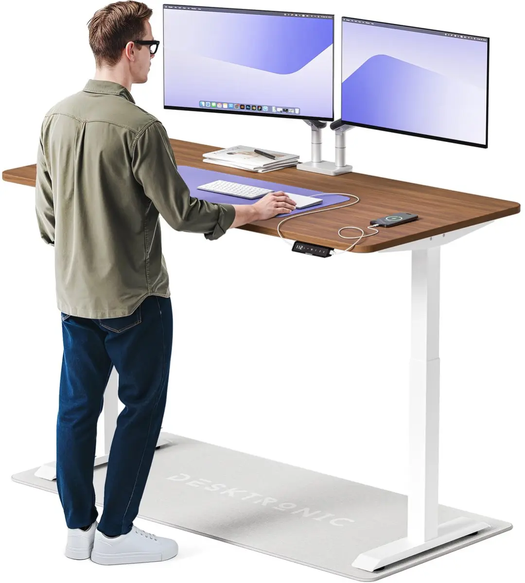 Desktronic HomeOne Zit-sta Bureau 160x80cm