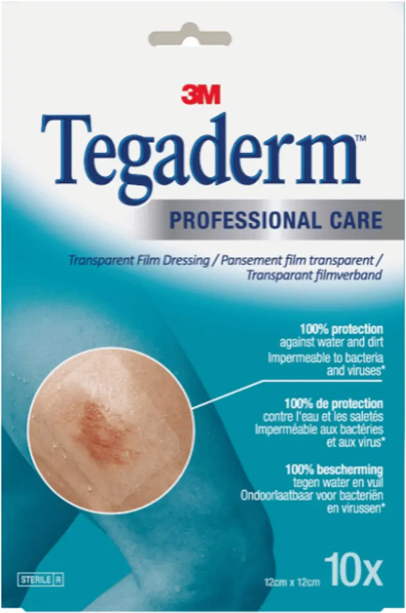 3M Tegaderm 1632-P-10 Transparant Filmverband 12x12cm