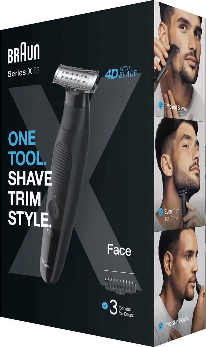 Braun Series X XT3100 Hybride Trimmer - Zwart