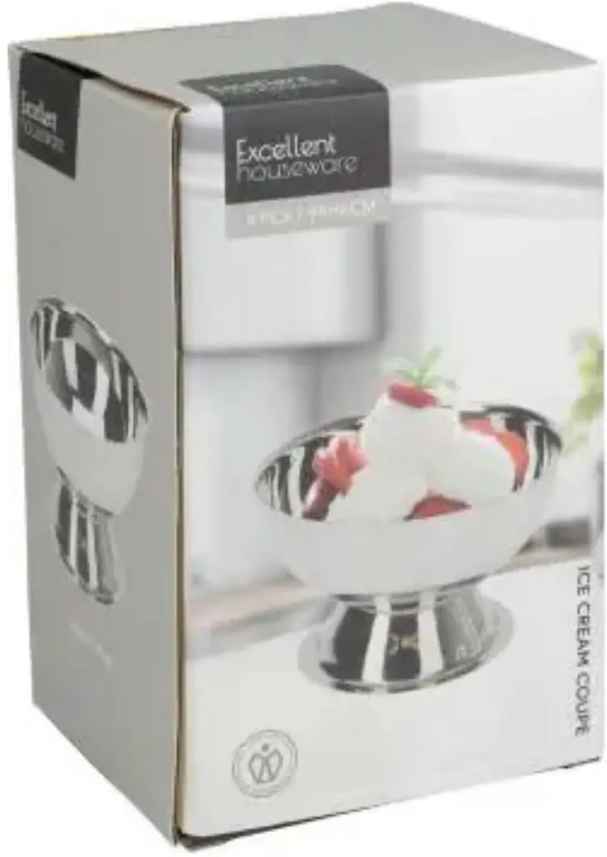 Excellent Houseware IJscoupes RVS 200ml - 8 Stuks - afbeelding 6 van 6