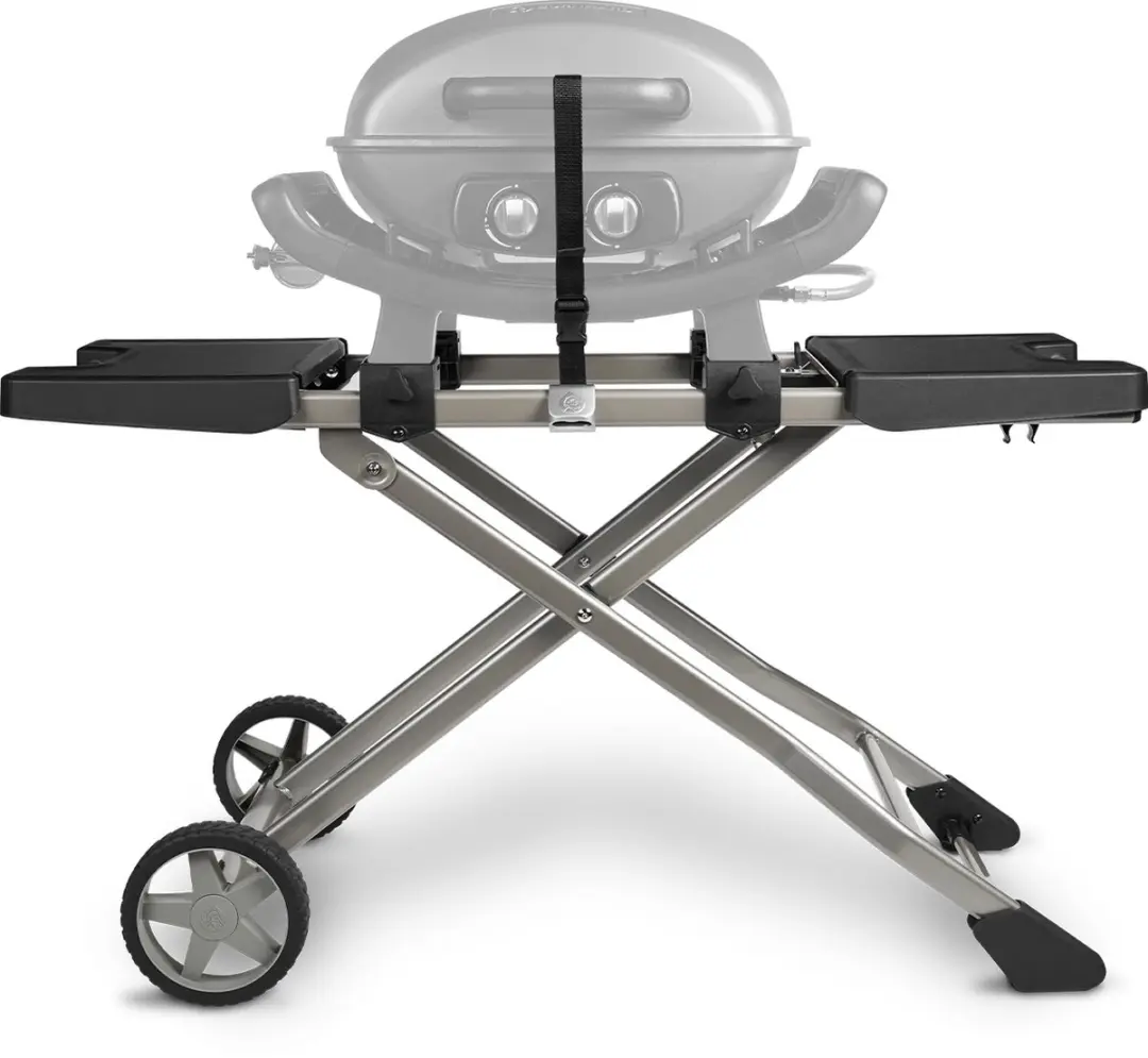 Burnhard Wayne BBQ Trolley - Massief stalen frame - Kunststof zijtafels