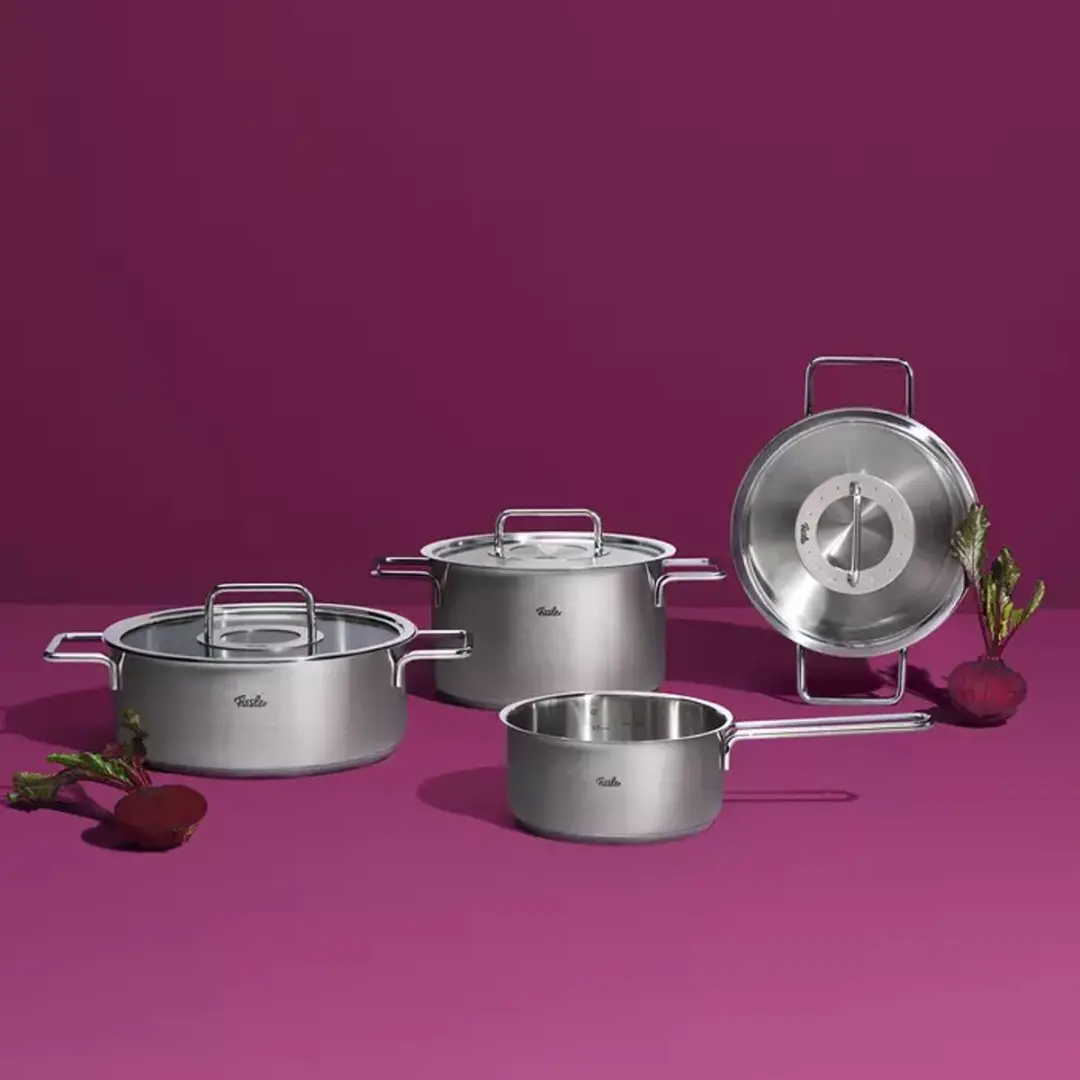 Fissler Pure Collection Pannenset 5-delig - RVS Deksel - 16/20cm