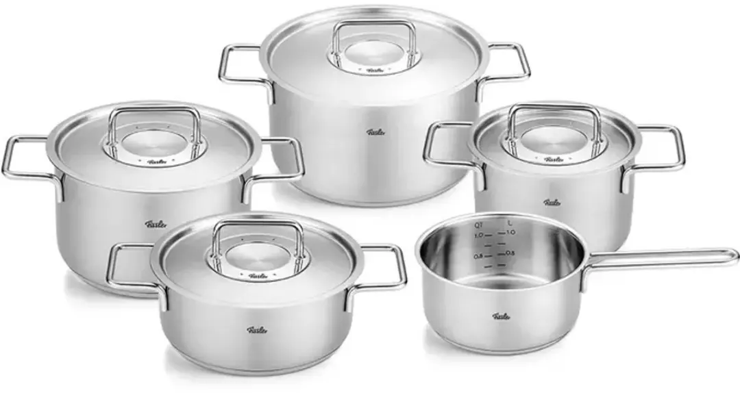 Fissler Pure Collection Pannenset 5-delig - RVS Deksel - 16/20cm