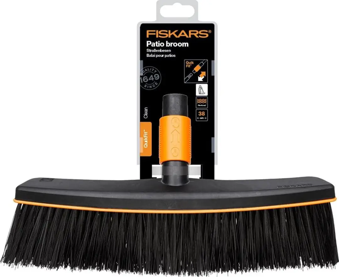 Fiskars QuikFit Bladbezem 1001416 - Zwart/oranje