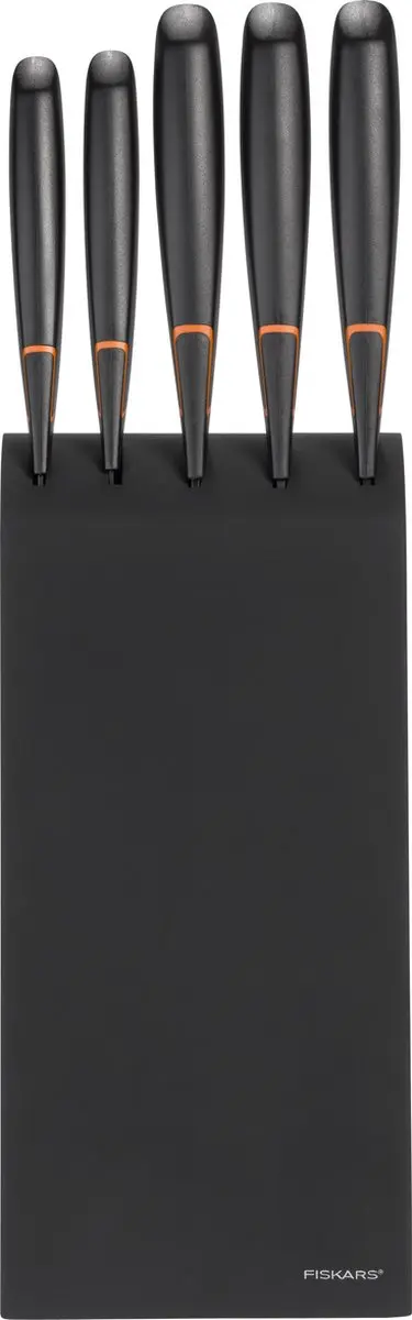 Fiskars Edge Messenset 5-delig - Messenblok Zwart/Oranje