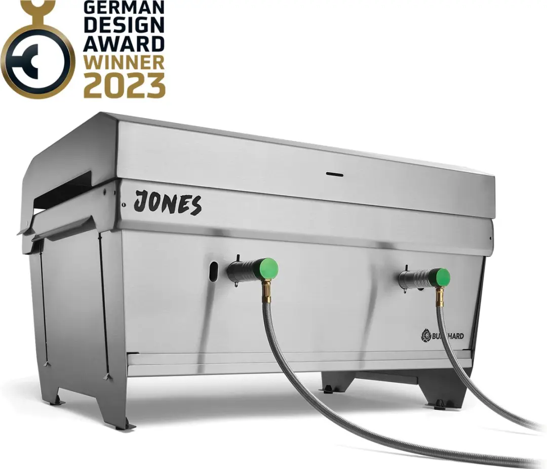 Burnhard Inklapbare Gasbarbecue Jones 6,4 kW - 38cm - 1 Brander