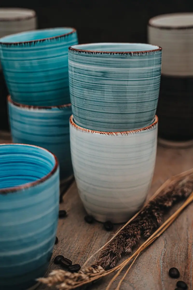 Kade 171 Koffiekopjes Set 6 Stuks - 340ml - Blauw