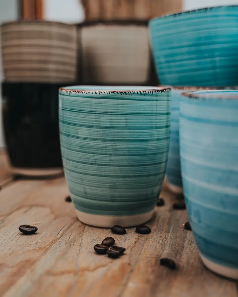 Kade 171 Koffiekopjes Set 6 Stuks - 340ml - Blauw