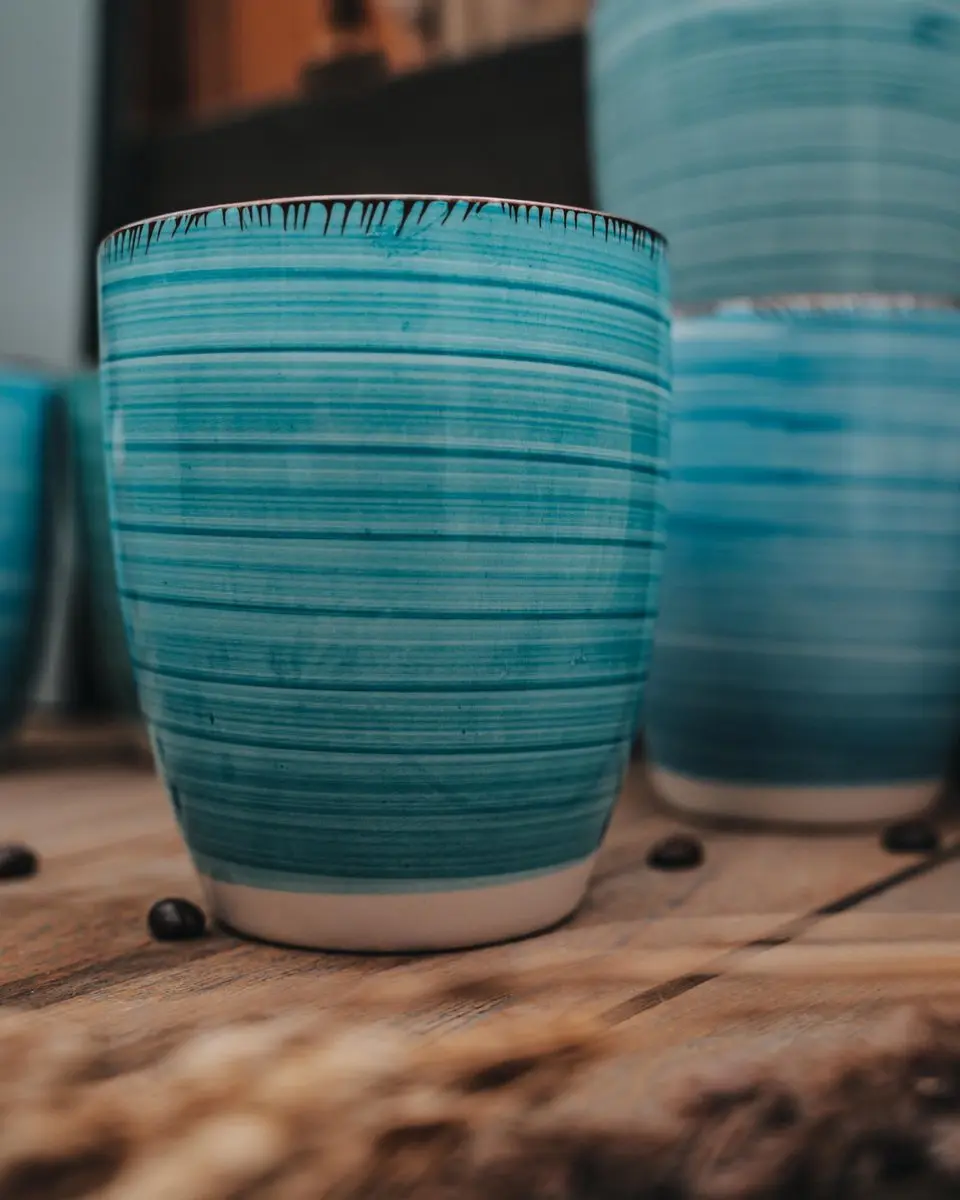 Kade 171 Koffiekopjes Set 6 Stuks - 340ml - Blauw