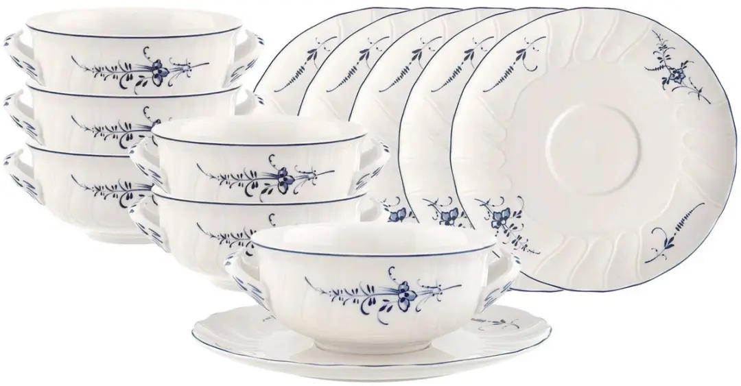 Villeroy & Boch Vieux Luxembourg Suppentassen Set 6