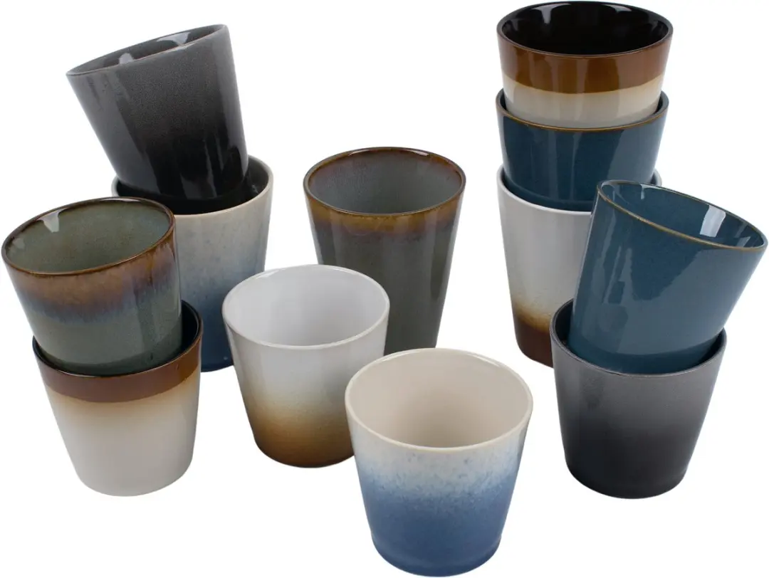 Kade 171 Storm Koffiemokset - 12 Stuks - 200ml - Meerkleurig