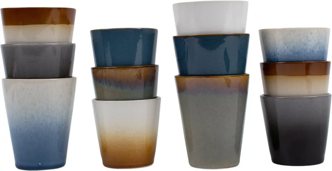 Kade 171 Storm Koffiemokset - 12 Stuks - 200ml - Meerkleurig