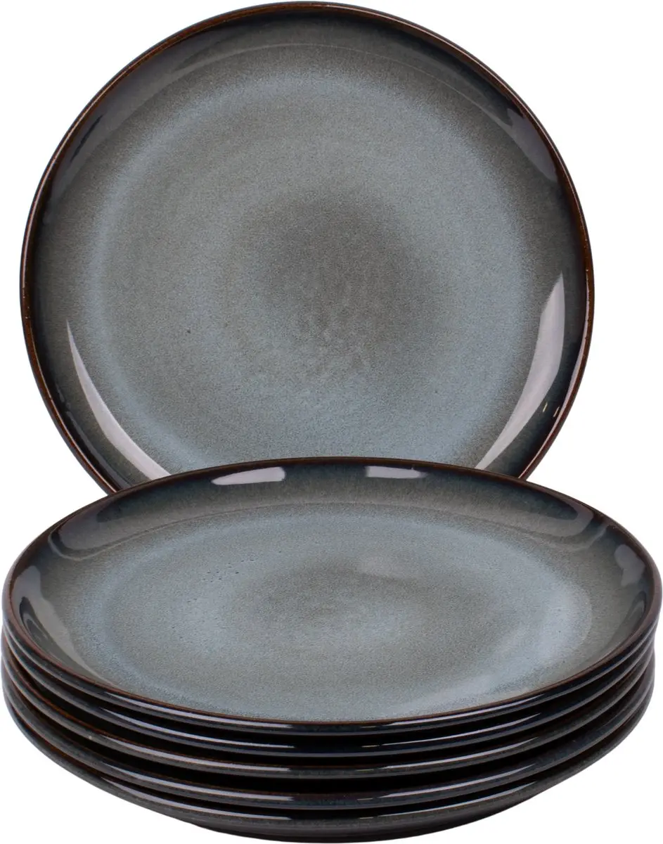 Kade 171 Porto Blauw-Groen Serviesset 24-delig - 6 Personen