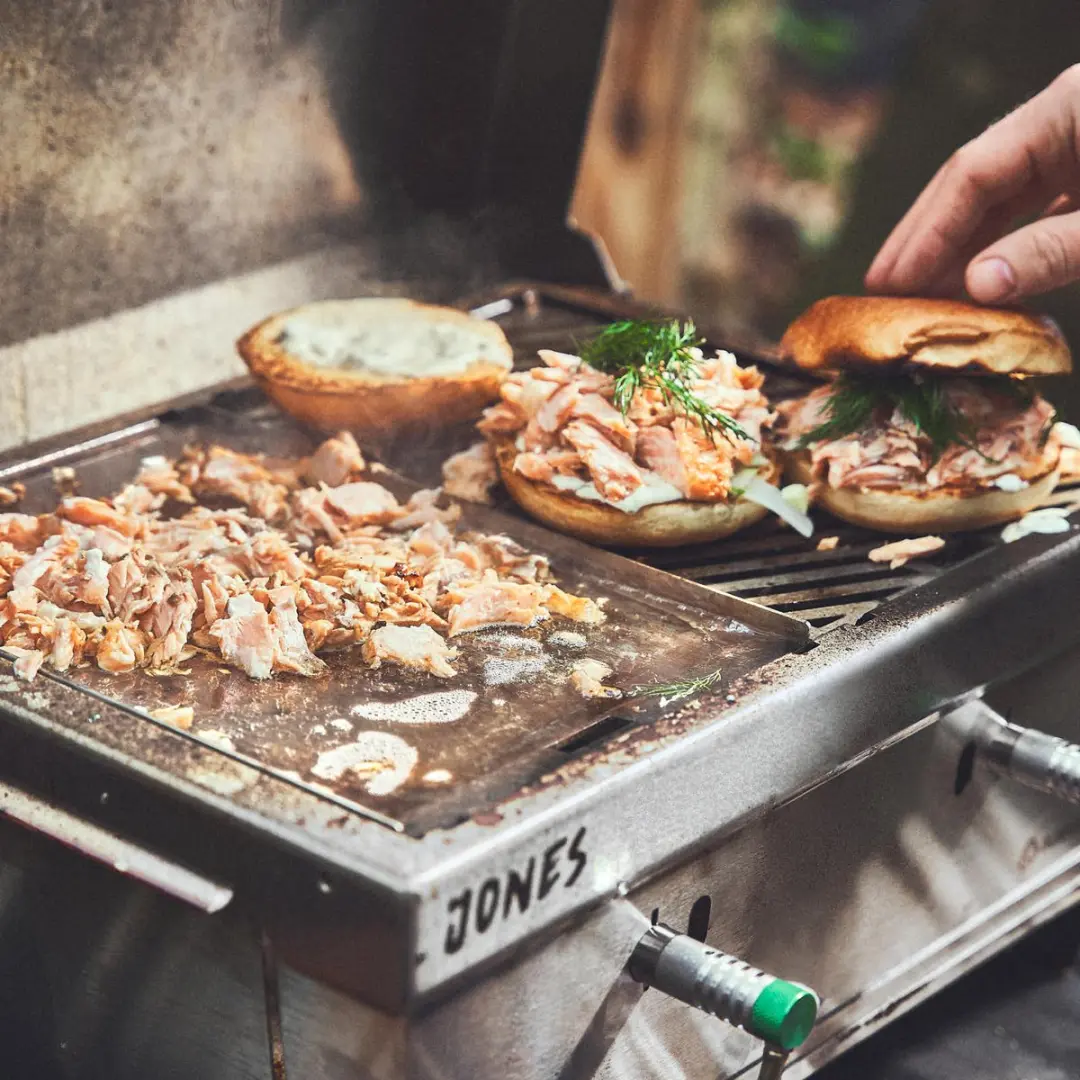 Burnhard Plancha Grillplaat 3mm RVS - JONES - Vaarwasserbestendig