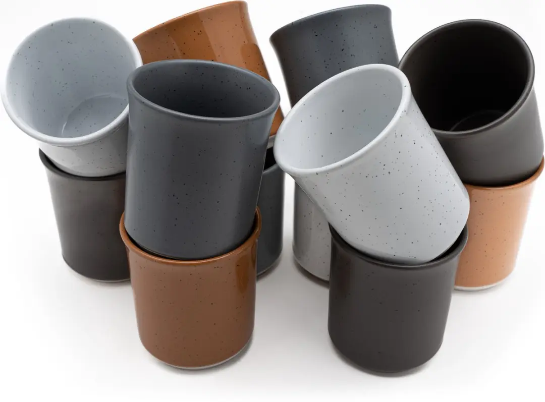 Kade 171 Koffiekopjes 150ml - 6 Stuks - Wit Keramiek