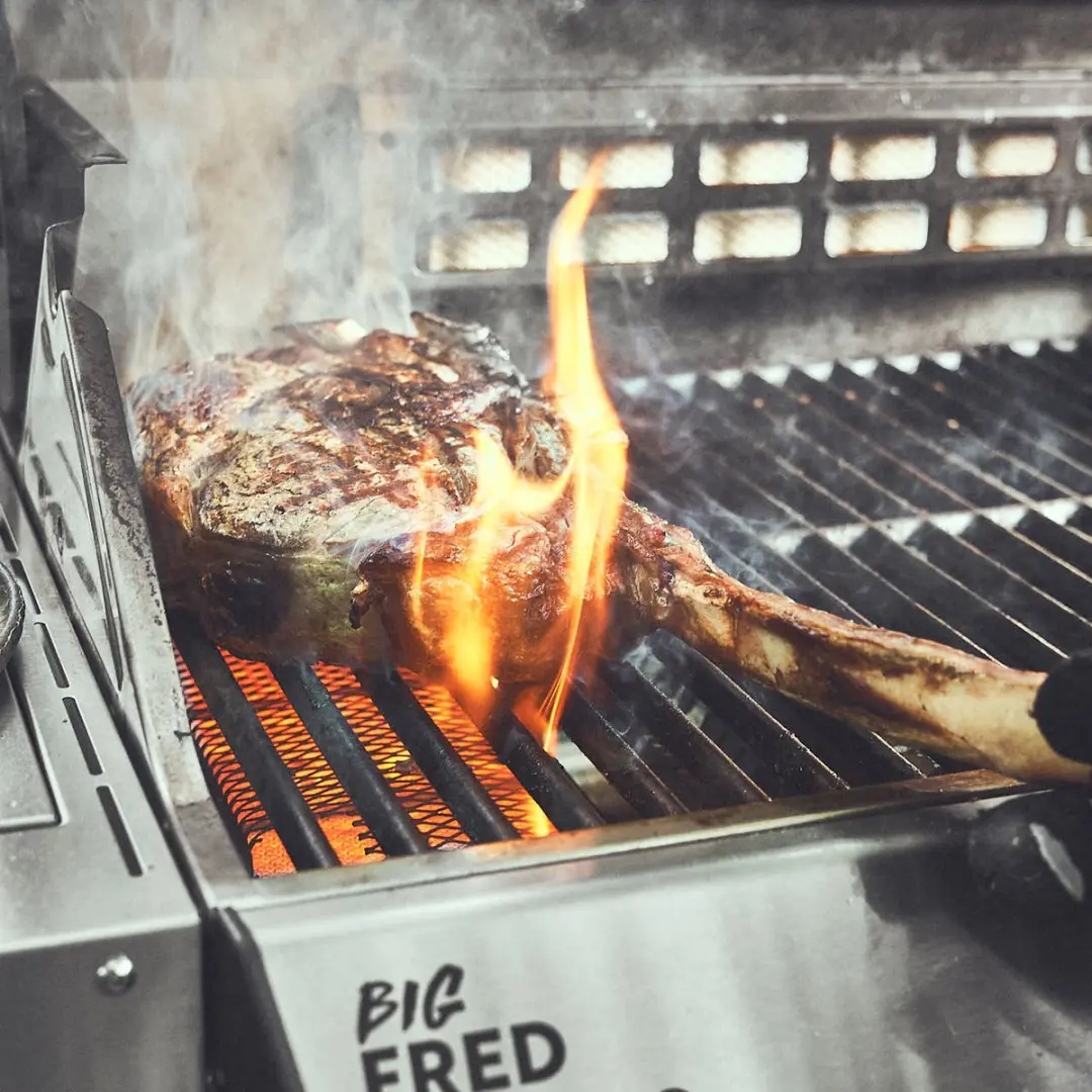 Burnhard Big FRED Black Series 3 Gasbarbecue 4 Branders - 72cm - Zwart