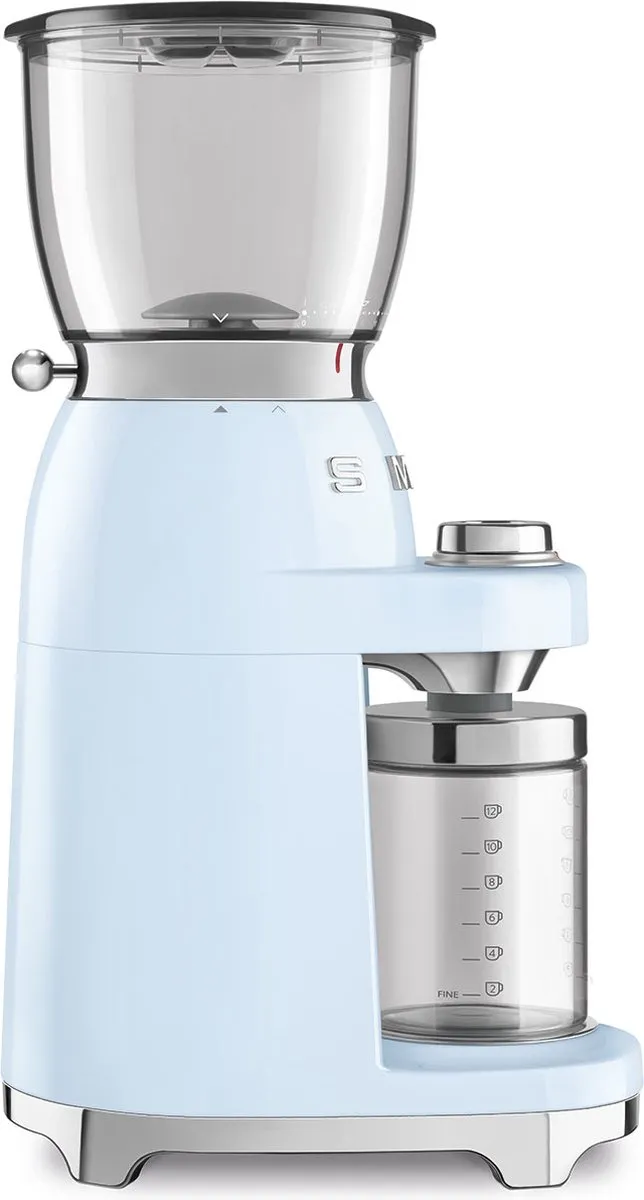 Smeg CGF01PBEU Elektrische Koffiemolen - Pastelblauw - 30 Maalstanden