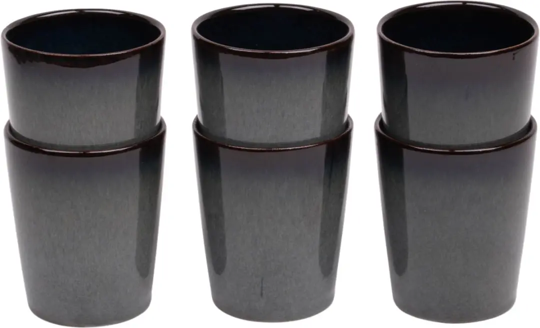 Kade 171 Koffiekopjes Porto - 12 Stuks (6x150ml + 6x250ml) - Blauw/Groen