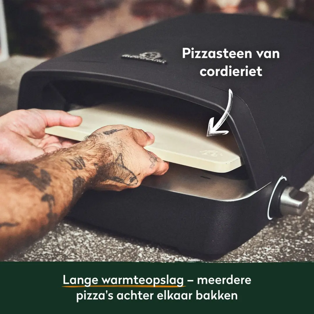 Burnhard Tony Gas Pizzaoven 5,9 kW - Draagbaar - 29cm - Incl. pizzasteen & schep