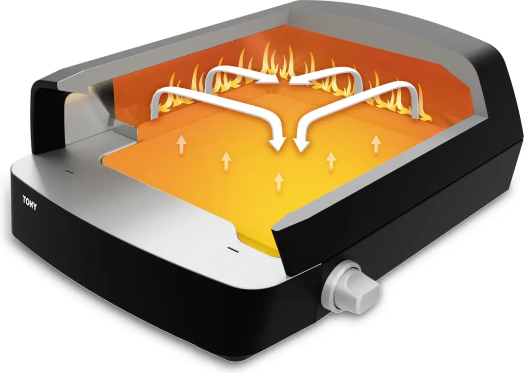 Burnhard Tony Gas Pizzaoven 5,9 kW - Draagbaar - 29cm - Incl. pizzasteen & schep