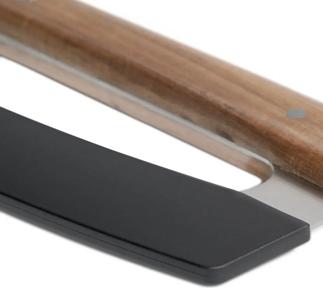 Burnhard Pizzasnijder Acaciahouten Handvat 35,5cm - Met Hoes