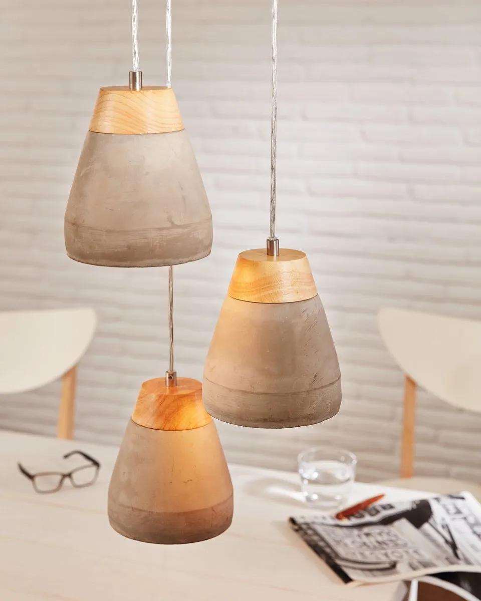 Eglo Tarega Hanglamp - 3 Lichts - Bruin/Grijs