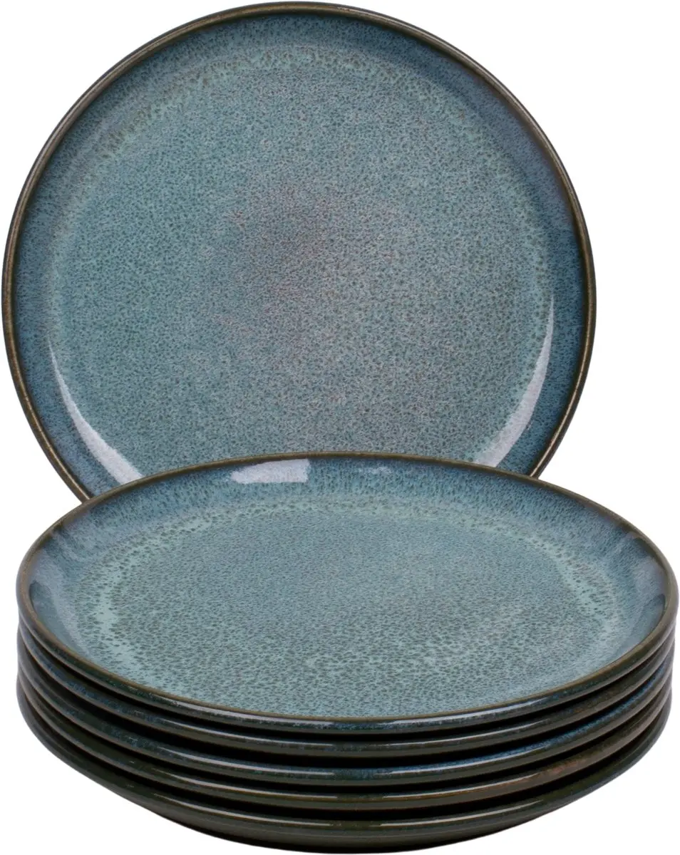 Kade 171 Evora Ontbijtborden 22cm - 6 Stuks - Groen