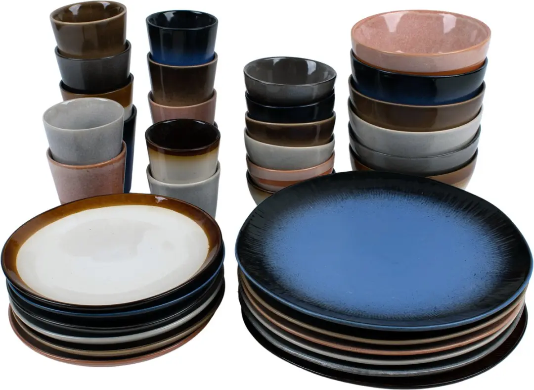 Kade 171 Earth Style Serviesset 6 Personen - 36-delig - Meerkleurig
