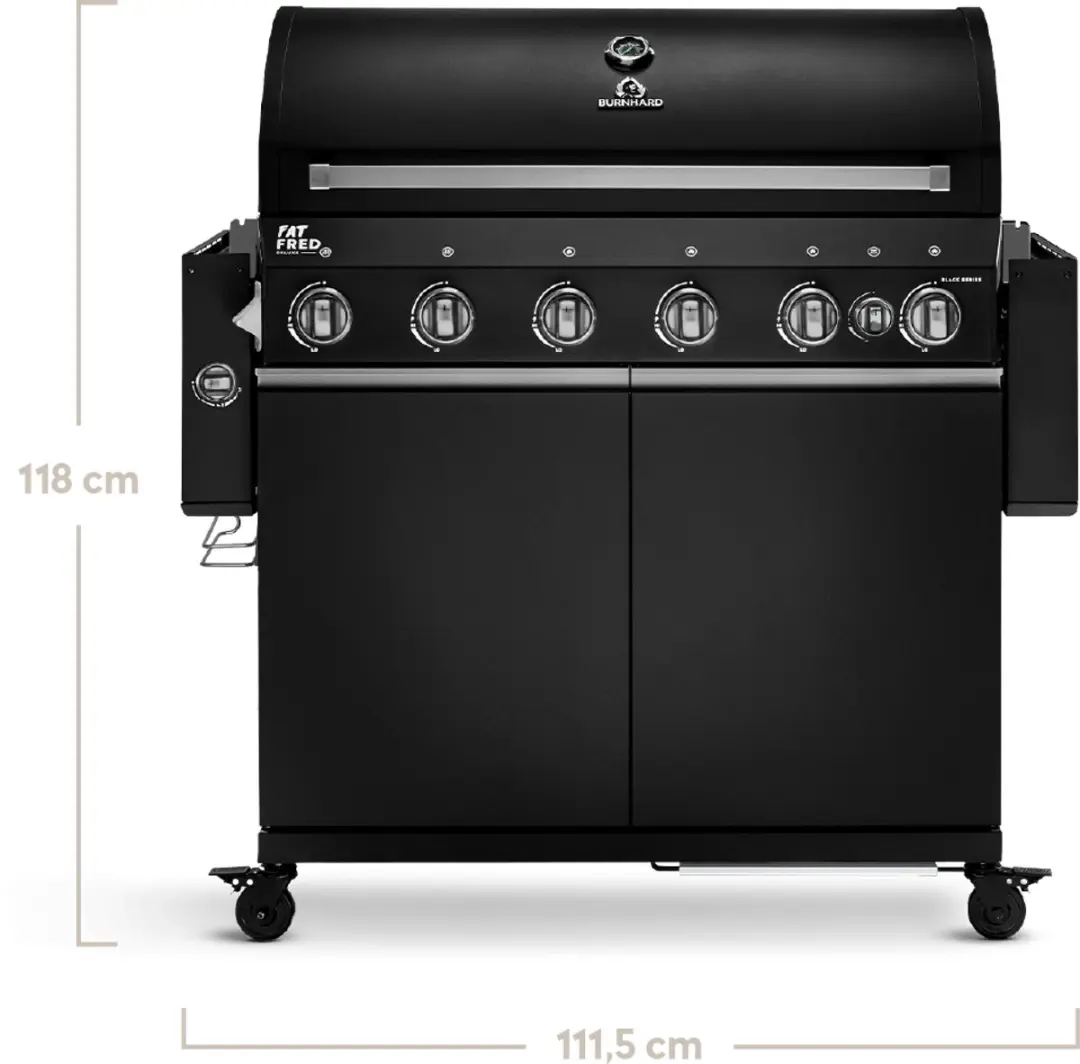 Burnhard Fat FRED 6-Brenner Gasgrill Series 3 - Zilver