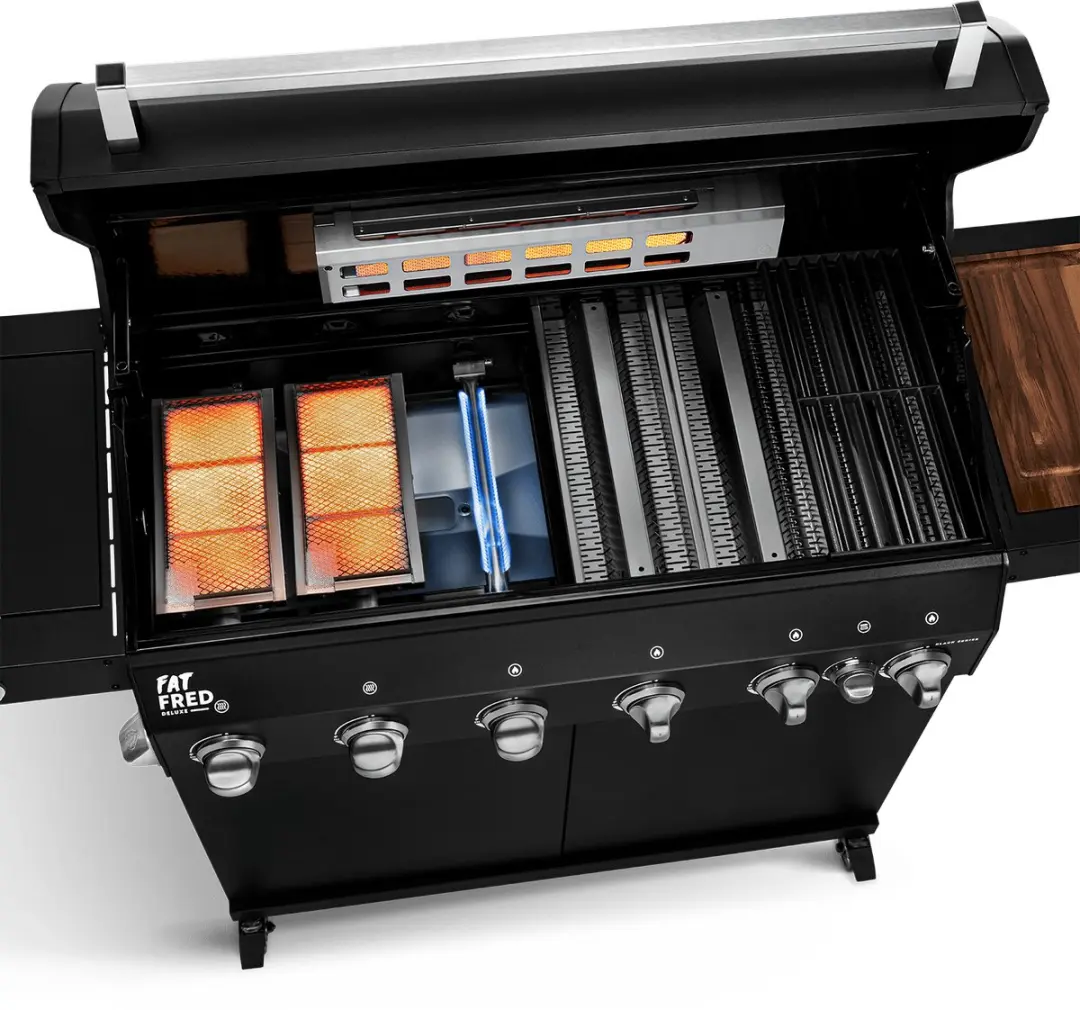 Burnhard Fat FRED 6-Brenner Gasgrill Series 3 - Zilver