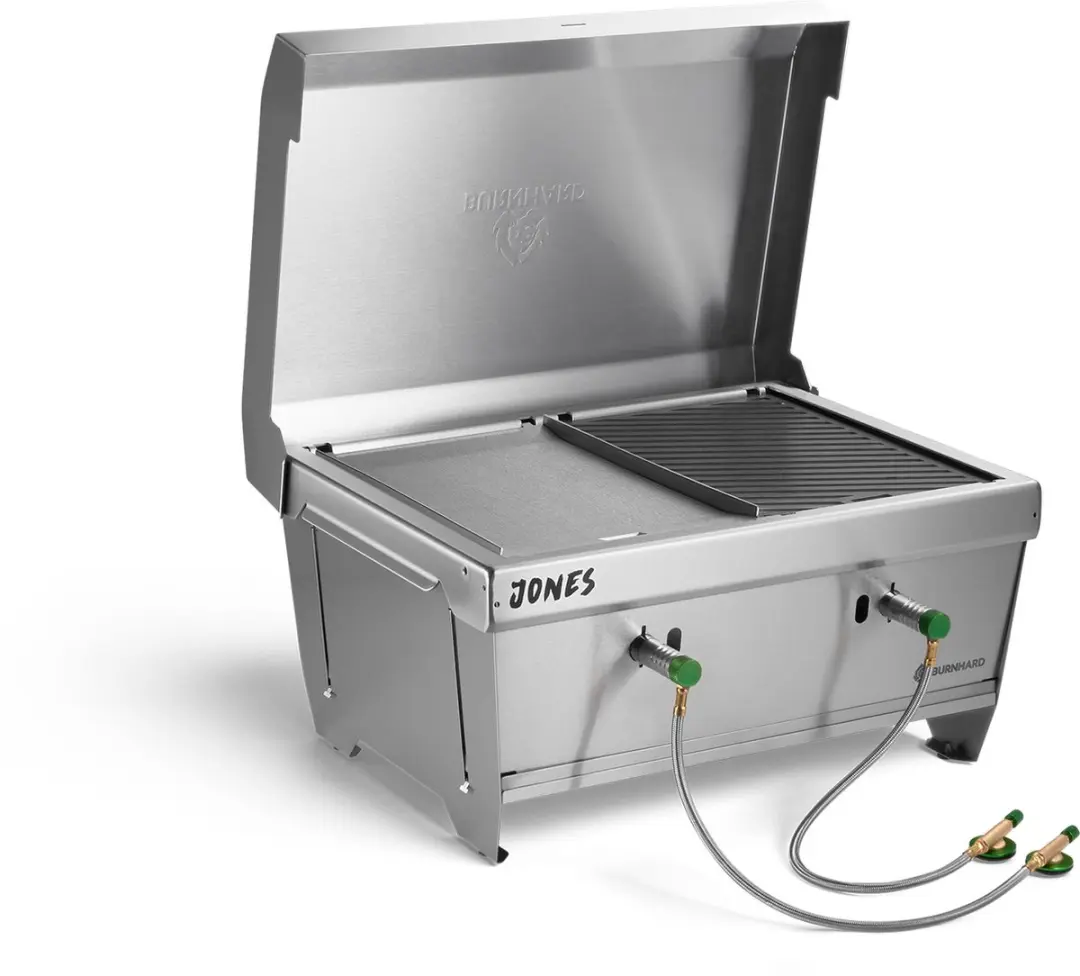 Burnhard Jones Plancha Set - RVS Grillplaat & Accessoires - Onderweg