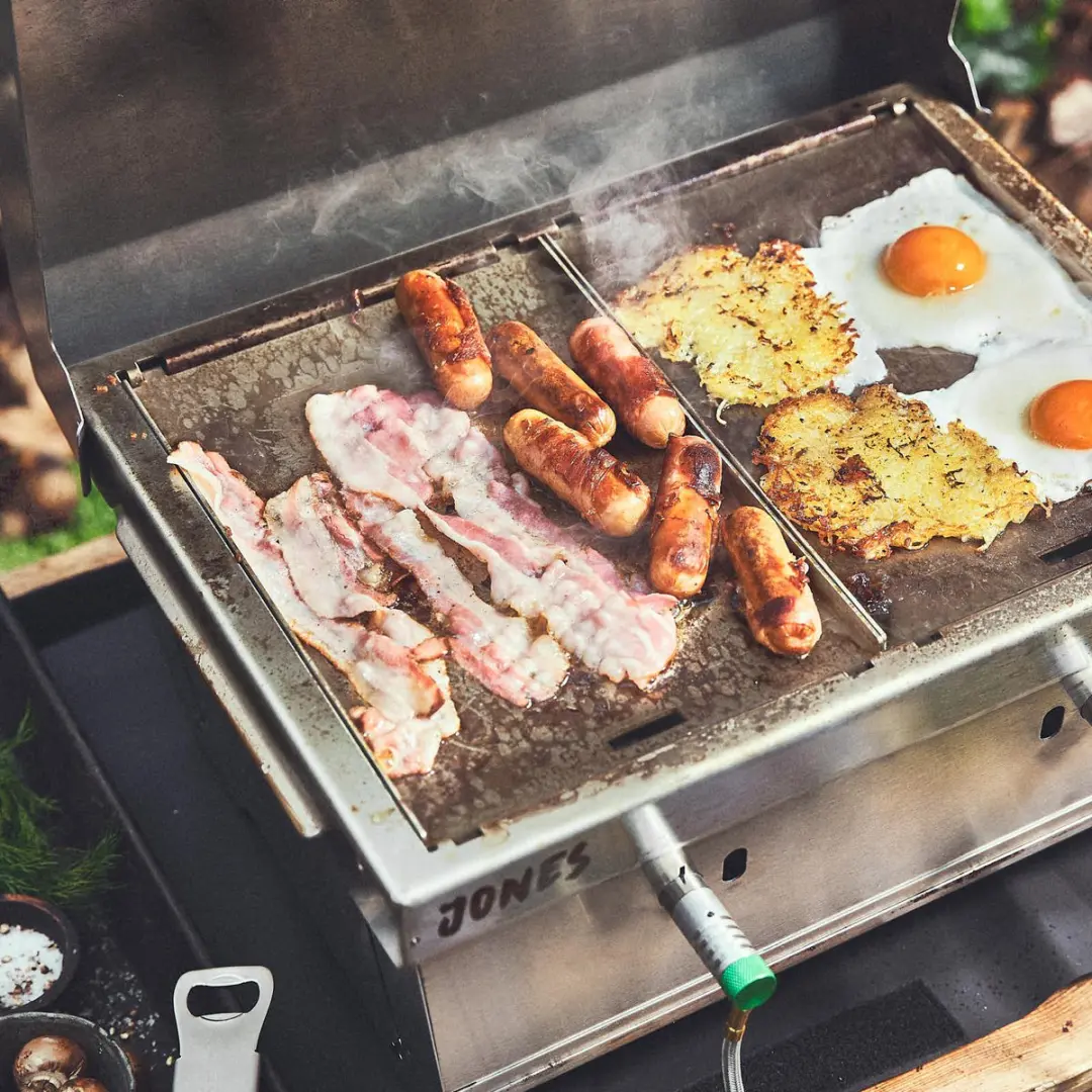 Burnhard Jones Plancha Set - RVS Grillplaat & Accessoires - Onderweg