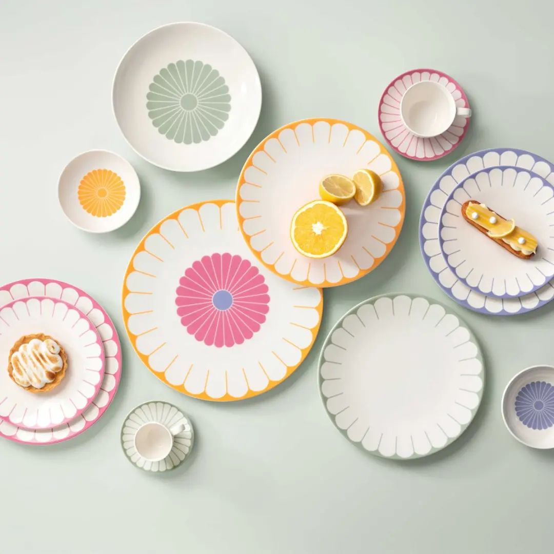 Villeroy & Boch Fleur Couleur Speiseteller - Ø26.6cm - 4 Stuks