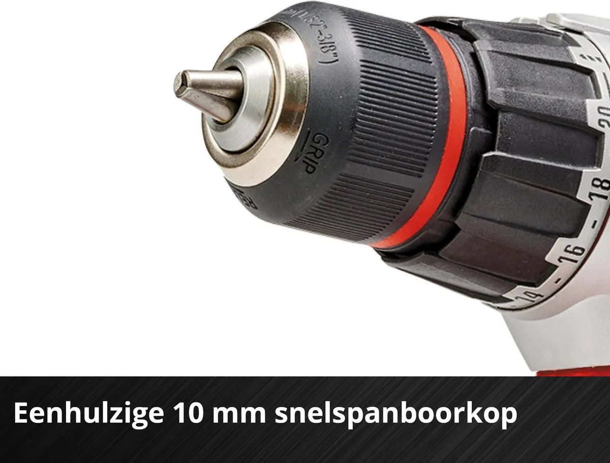 Einhell TE-CD 18/2 Li Kit Accu Boor-/Schroefmachine - 18V - 44Nm - 2x 2.0Ah