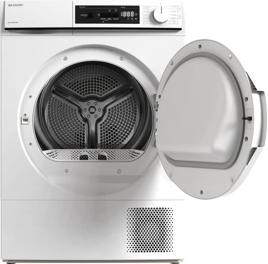 Sharp KDNA8S6PWEBE Warmtepomp Droger 8kg - Wit