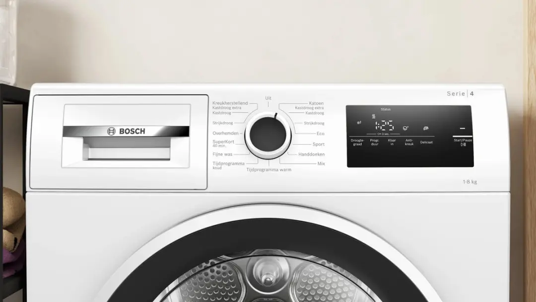 Bosch Serie 4 WTH8520LNL Warmtepompdroger 8kg - Wit - afbeelding 6 van 6