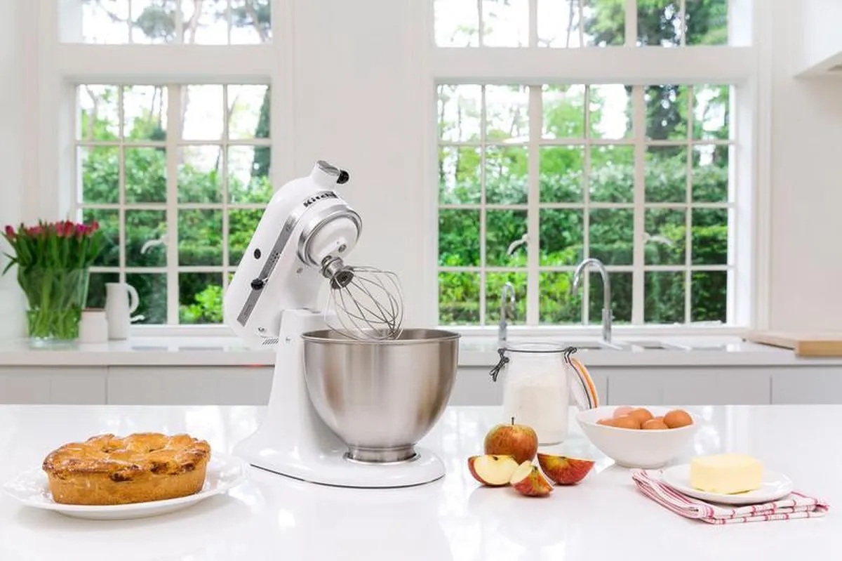 KitchenAid 5K45SSEWH Keukenmachine - 250W - Wit - afbeelding 6 van 6