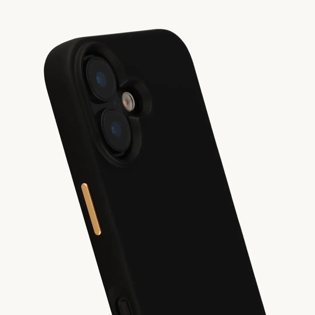 Selencia iPhone 16 Hoesje Velvet Black - MagSafe