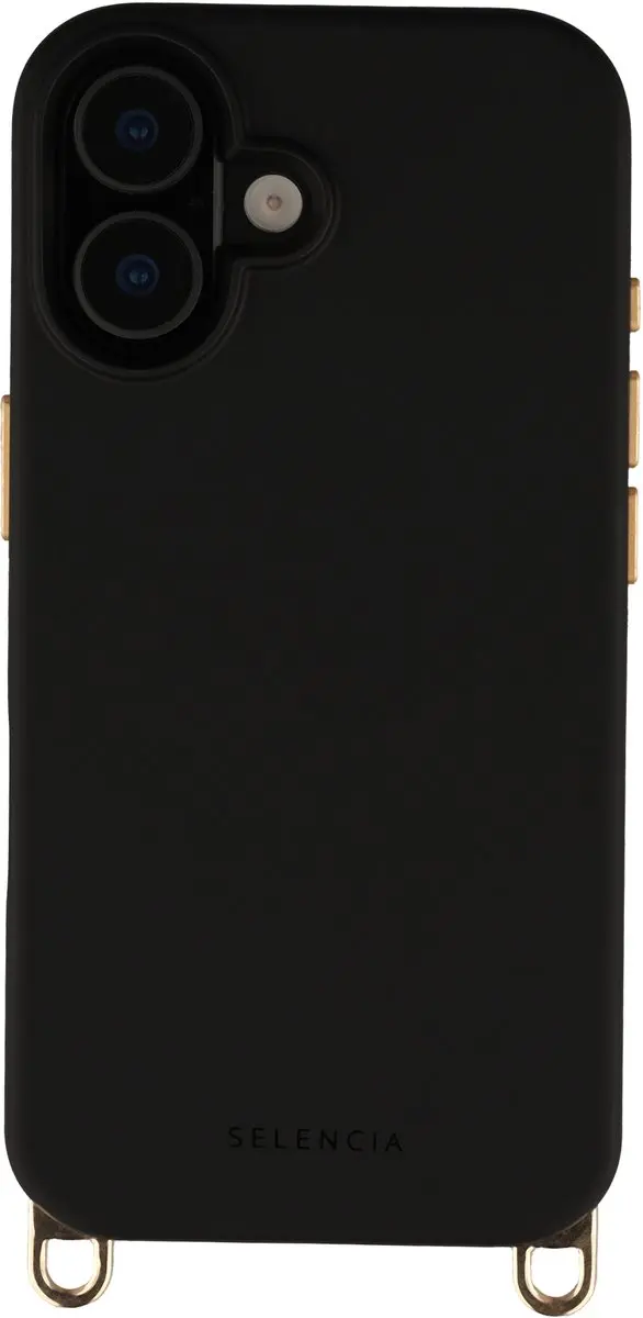 Selencia iPhone 16 Hoesje Velvet Black