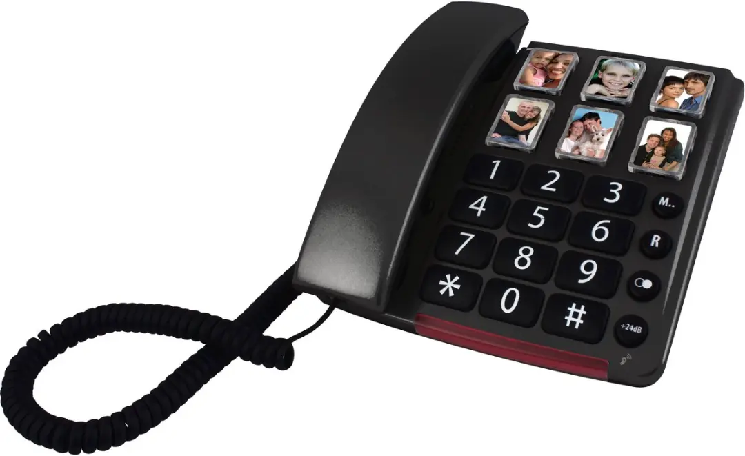 Alecto CW30 Senioren Telefoon - Extra luid gespreksvolume - Zwart