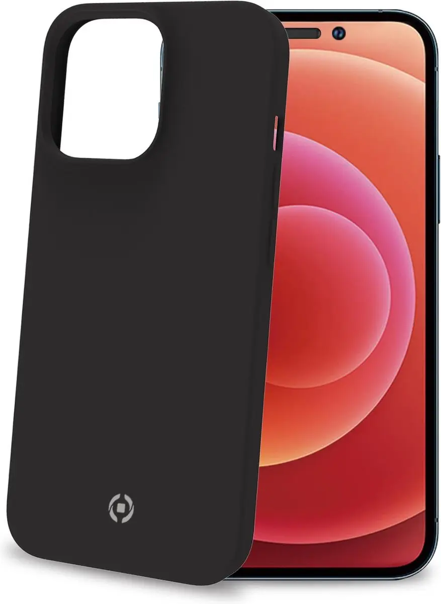 Celly Cromo Siliconen Hoesje iPhone 14 Pro Max - Zwart