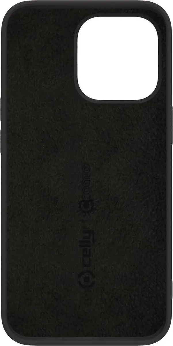 Celly Cromo Siliconen Hoesje iPhone 14 Pro Max - Zwart
