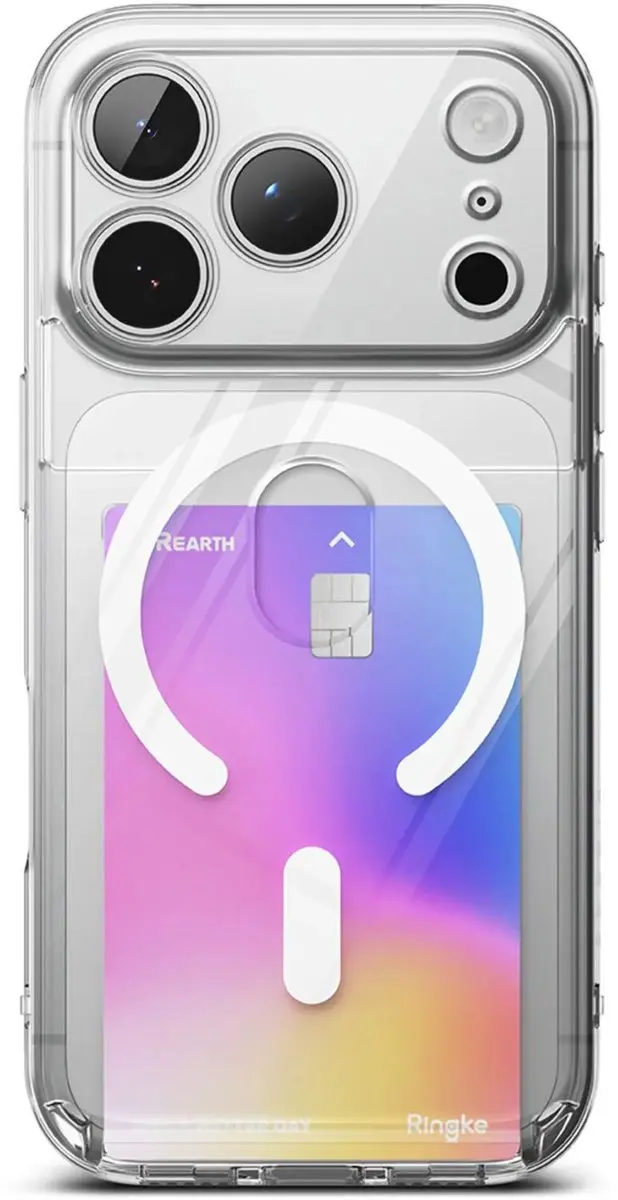 Ringke Fusion Card Hoesje iPhone 17 Pro - Transparant