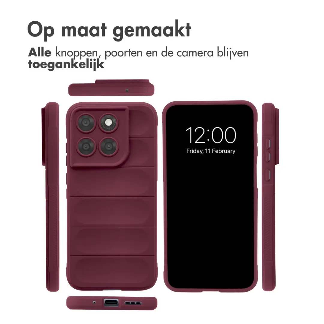 Imoshion Moto G77 Hoesje - Aubergine