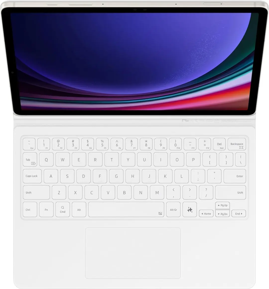 Samsung Galaxy Tab S9/S9 FE Toetsenbord Hoes EF-DX725UWEGWW - Wit