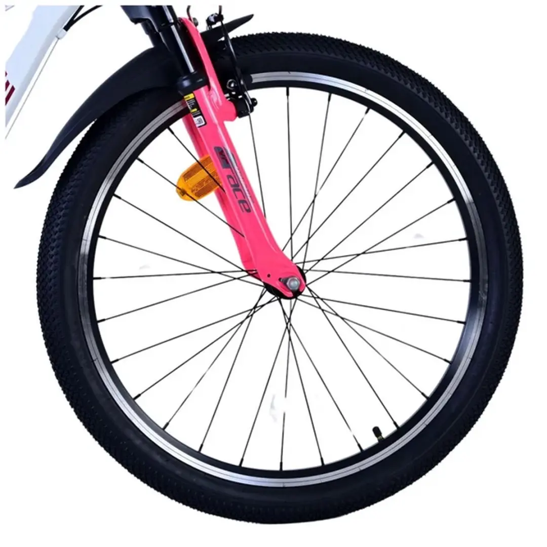 Volare XC Race Kinderfiets 24 inch - 21 Versnellingen - Wit/Roze